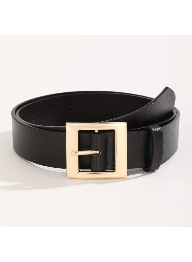 Goolsky Elegant and Chic Women's PU Belt with Classic Square Buckle - Versatile, Durable, Perfect for Any Occasion - Image 1